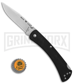 Buck Knives Buck 110 Slim Pro Black G-10 Lockback Knife - Satin Plain -Knives Sale Online Shop Buck 110 Hunter Slim Pro Black G10 Satin BHQ 88727 er bottlecap large