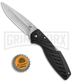 Buck Knives Buck 365 Rival II Black Lock Back Knife - Stonewash Plain -Knives Sale Online Shop Buck 365 Rival II LB SW 0365BKS B BHQ 51759 jr bottlecap 3 large