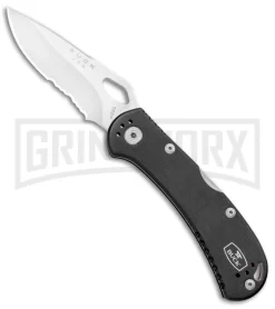 Buck Knives SpitFire Black Folding Knife - Satin Serr