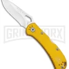 Buck Knives SpitFire Yellow Folding Knife - Satin Plain