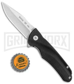 Buck Knives Buck Sprint Select Black Liner Lock Knife - Satin Plain -Knives Sale Online Shop Buck Sprint Select LL Black GFN Satin 0840BKS BHQ 92970 jr bottlecap large