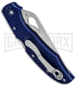 Byrd Cara Cara 2 Folding Knife Blue FRN - Satin Plain -Knives Sale Online Shop Byrd Cara Cara 2 LB Blue FRN Satin BY03PBL2 BHQ 86885 jr side large