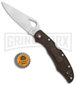 Byrd Cara Cara 2 Folding Knife Brown FRN - Satin Plain -Knives Sale Online Shop Byrd Cara Cara 2 LB Brown FRN Satin BY03PBN2 BHQ 86886 jr bottlecap large