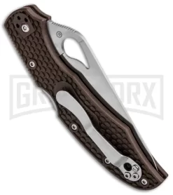 Byrd Cara Cara 2 Folding Knife Brown FRN - Satin Plain -Knives Sale Online Shop Byrd Cara Cara 2 LB Brown FRN Satin BY03PBN2 BHQ 86886 jr side large