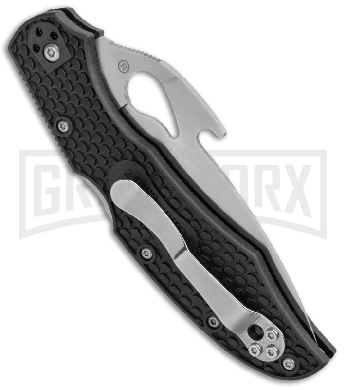 Byrd Cara Cara 2 Folding Knife Black FRN W/ Emerson Wave Opener - Satin Serr 3 Byrd Cara Cara 2 Folding Knife Black FRN W/ Emerson Wave Opener - Satin Serr - Image 3