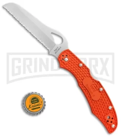 Byrd Orange Cara Cara Rescue 2 FRN Folding Knife - Satin Serr -Knives Sale Online Shop Byrd Cara Cara rescue 2 orange FRN satin serr BY17SOR2 BHQ 68587 er size large