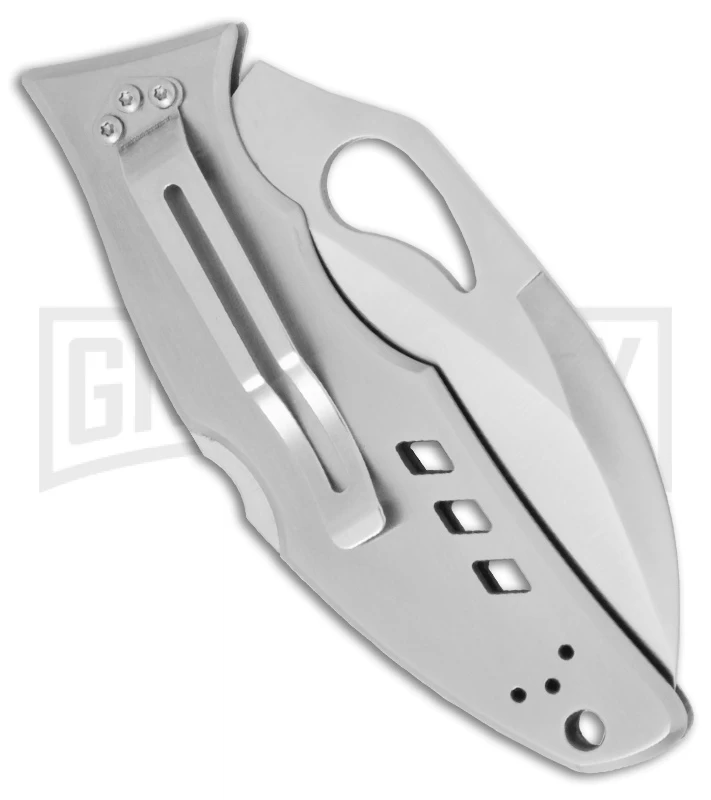 Byrd Crossbill Stainless Steel Folding Knife - Satin Plain 2 Byrd Crossbill Stainless Steel Folding Knife - Satin Plain - Image 2