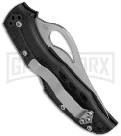 Byrd Meadowlark Black FRN Folding Knife - Satin Serr -Knives Sale Online Shop Byrd Meadlowlark FRN LB Satin Serr BY04PSBK BHQ 6921 jr side large