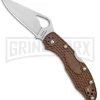 Byrd Meadowlark 2 Brown FRN Folding Knife - Satin Plain