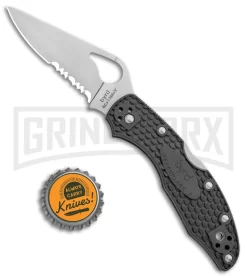 Byrd Meadowlark 2 Gray FRN Folding Knife - Satin Serr -Knives Sale Online Shop Byrd Meadowlark 2 LB Gray FRN Satin Serr BY04PSGY2 BHQ 89822 jr bottlecap large
