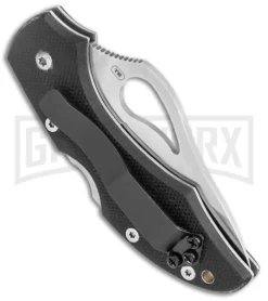 Byrd Robin Serrated Black G-10 Folding Knife - Satin Serrated -Knives Sale Online Shop Byrd Robin 2 LB Serr Black Satin BY10GS BHQ 120260 jr side large