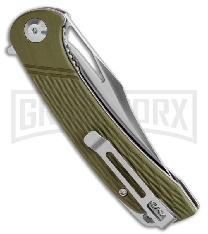 CIVIVI Dogma OD Green G-10 Liner Lock Knife - Satin Plain 3 CIVIVI Dogma OD Green G-10 Liner Lock Knife - Satin Plain - Image 3