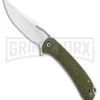 CIVIVI Dogma OD Green G-10 Liner Lock Knife - Satin Plain