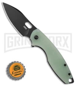 CRKT Limited Release Pilar III Frame Lock Knife Jade G-10 (3" Black D2) -Knives Sale Online Shop CRKT Blade HQ Exclusive Pillar III FLK Jade G10 3in Black D2 BHQ 141312 td size large