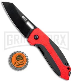 CRKT Burnley Sketch Black/Red Wharncliffe Liner Lock Folding Knife - Black Plain -Knives Sale Online Shop CRKT Burnley Sketch Wharncliffe LL Black 2430 BHQ 71241 jr bottlecap 3 large