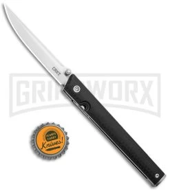 CRKT CEO Black GRN Liner Lock Knife - Satin Plain -Knives Sale Online Shop CRKT CEO LL Black GRN Satin 7096 BHQ 92432 jr bottlecap large