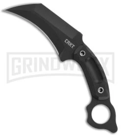 CRKT Du Hoc Karambit Black G-10 Fixed Blade Knife - Black Plain