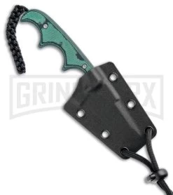 CRKT Folts Minimalist Green Fixed Blade Knife - Clip Point Bead Blast Plain -Knives Sale Online Shop CRKT Folts Minimalist Bowie Neck Knife Black Green Micarta BB 2387 BHQ 7033 jr sheath large