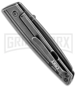 CRKT Inara Black G-10 Frame Lock Knife - Satin Plain -Knives Sale Online Shop CRKT Inara FL Black G 10 Satin 7140 BHQ 103944 jr side large