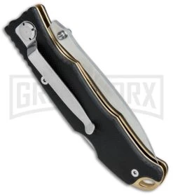 CRKT Lake Laredo Black G-10 Folding Knife - Satin Plain -Knives Sale Online Shop CRKT Lake Laredo LB Black G 10 Satin 7265 BHQ 76581 jr side large