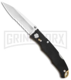CRKT Lake Laredo Black G-10 Folding Knife - Satin Serrated