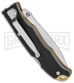 CRKT Lake Laredo Black G-10 Folding Knife - Satin Serrated -Knives Sale Online Shop CRKT Lake Laredo LB Black G 10 Satin Serr 7266 BHQ 85978 jr side large