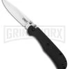 CRKT Offbeat II Lockback Knife Black GRN - Satin Drop Point
