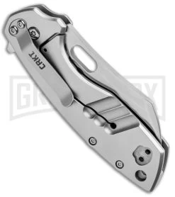 CRKT Pilar Large Stainless Steel Frame Lock Flipper Knife - Satin Plain -Knives Sale Online Shop CRKT Pilar Large FL SS Satin 5315 BHQ 92276 jr side large