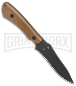 CRKT Ramadi Coyote Fixed Blade Knife - Black Plain -Knives Sale Online Shop CRKT Ramadi Fixed Blade Coyote G 10 Handle Black BHQ 138977 jr spine large
