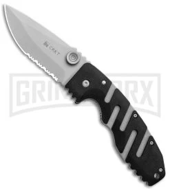 CRKT Ryan Seven Folding Knife - Bead Blast Serr