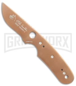 CRKT Side Hawg 2 Neck Knife Black Fixed Blade Knife - Bronze Plain