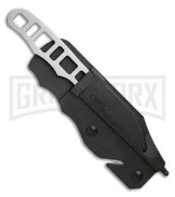 CRKT HWY Rescue Gray Fixed Blade Knife - Bead Blast Plain -Knives Sale Online Shop CRKT Terzuola HWY Rescue Fixed Blade Knife 2.8 Bead Blast 2065 BHQ 51819 LS Sheath large