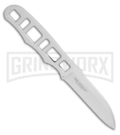 CRKT HWY Rescue Gray Fixed Blade Knife - Bead Blast Plain -Knives Sale Online Shop CRKT Terzuola HWY Rescue Fixed Blade Knife 2.8 Bead Blast 2065 BHQ 51819 LS Spine large
