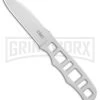 CRKT HWY Rescue Gray Fixed Blade Knife - Bead Blast Plain