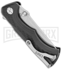 CRKT 5220 BT Fighter 2.9" Compact Plunge Lock Knife GRN - Black -Knives Sale Online Shop CRKT Tighe BT Fighter Compact Plunge Lock Black GRN SW 5220 BHQ 103933 jr side large
