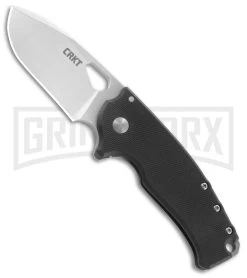CRKT Vox Batum Compact Black G-10 Folding Knife - Satin Plain