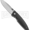 CRKT Lucas Burnley Aux Black Folding Knife - Satin Plain