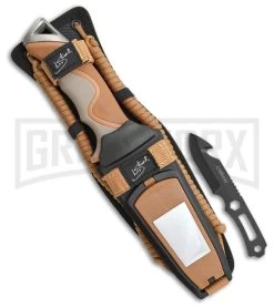 Camillus Blackfoot Brown Fixed Blade Knife - Black Plain 7 Camillus Blackfoot Brown Fixed Blade Knife - Black Plain -Knives Sale Online Shop Camillus Blackfoot brown black BHQ 43020 er sheath large