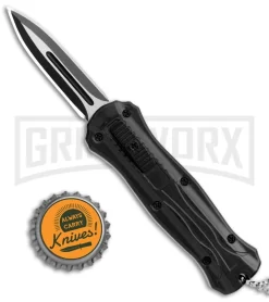 Clone OTF Automatic Knife Keychain Black - Two Tone Dagger Plain -Knives Sale Online Shop Clone OTF Auto Keychain Black TT Dagger GX 34983 jr bottlecap 2 large