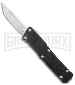 CobraTec Knives California Legal OTF Knife Black - Tanto Plain