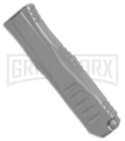 Mini Marvel Grey DA/OTF Automatic Knife - Tanto Black Plain -Knives Sale Online Shop Coffin Blaster Extreme Gray DA Tanto Black Plain GX 34981 jr side large