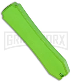 Coffin Blaster Metallic Green DA/OTF Automatic Knife - Black Plain -Knives Sale Online Shop Coffin Blaster Metallic Green DA OTF Auto Black GX 38492 jr side large