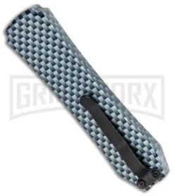 Coffin Blaster Extreme Sim Carbon Fiber DA/OTF Automatic Knife - Plain Black -Knives Sale Online Shop Coffin Blaster Sim CF DA OTF Auto Black Plain GX 35362 jr side large