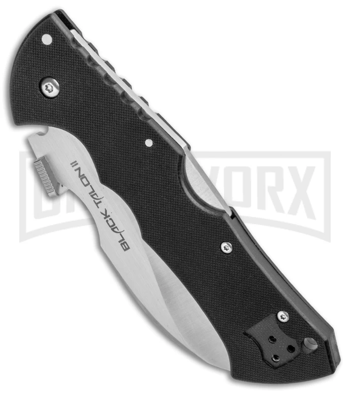 Cold Steel Black Talon II Folding Knife - Satin Plain 2 Cold Steel Black Talon II Folding Knife - Satin Plain - Image 2