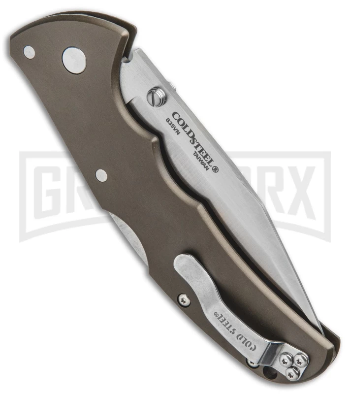 Cold Steel Code-4 Clip Point Folding Knife - Satin Plain 3 Cold Steel Code-4 Clip Point Folding Knife - Satin Plain - Image 3