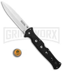Cold Steel Counter Point XL Folding Knife - Satin Plain AUS-10A -Knives Sale Online Shop Cold Steel Counter Point XL Black Griv Ex 10AA BHQ 83389 jr bottlecap large