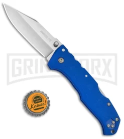 Cold Steel Pro Lite Blue GFN Folding Knife - Clip Point Satin -Knives Sale Online Shop Cold Steel Pro Lite Pro GFN Blue Clip Point 20NSCLU BHQ 51989 jr bottlecap large
