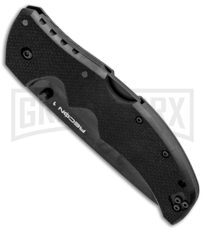 Cold Steel Recon I Tanto Point Folding Knife - Black Serr 2 Cold Steel Recon I Tanto Point Folding Knife - Black Serr - Image 2