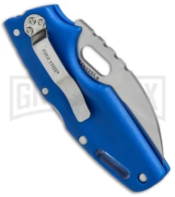 Cold Steel Tuff Lite Blue Folding Knife - Satin Plain -Knives Sale Online Shop Cold Steel Tuff Lite Tri Ad Blue 20LTB BHQ 51967 jr side large