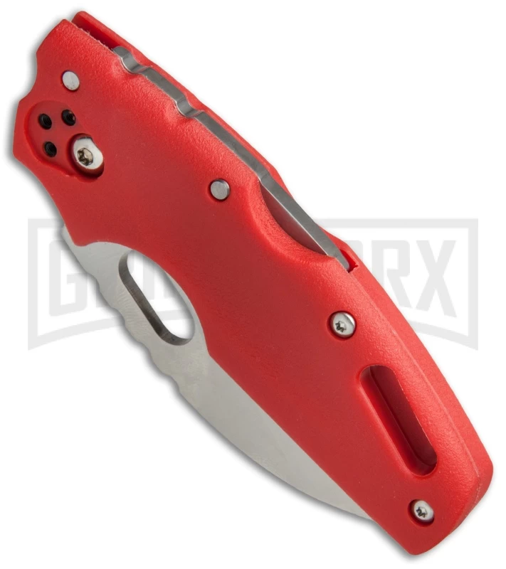 Cold Steel Tuff Lite Red Folding Knife - Satin Plain 2 Cold Steel Tuff Lite Red Folding Knife - Satin Plain - Image 2
